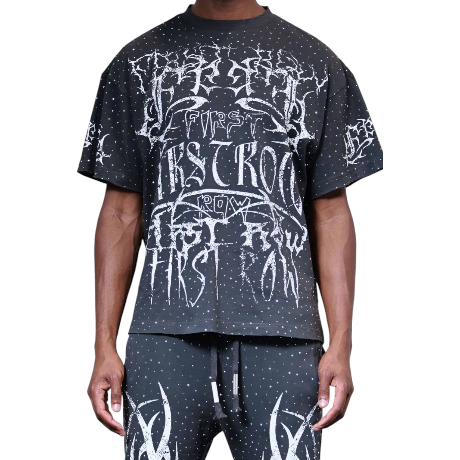 FIRST ROW: Tribal Studded SS Tee FRT2233